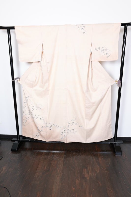 Tsukesage kimono Cherry blossom pink Hand-drawn Pre-owned/R452