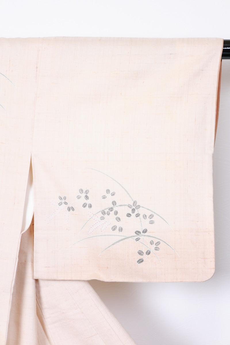 Tsukesage kimono Cherry blossom pink Hand-drawn /R452