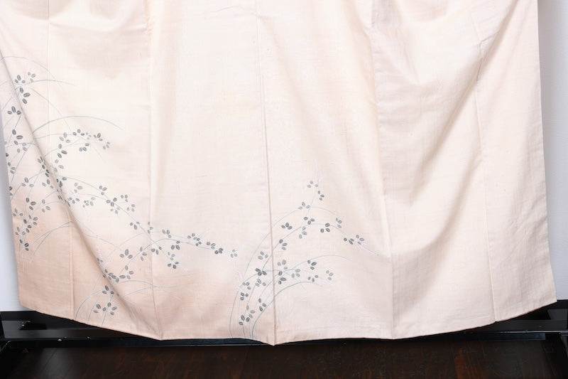 Tsukesage kimono Cherry blossom pink Hand-drawn /R452