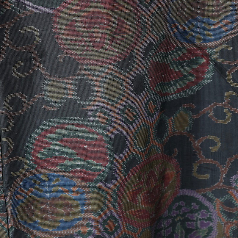 Japanese kimono  (Tsumugi) M-size 100% silk  / 1371