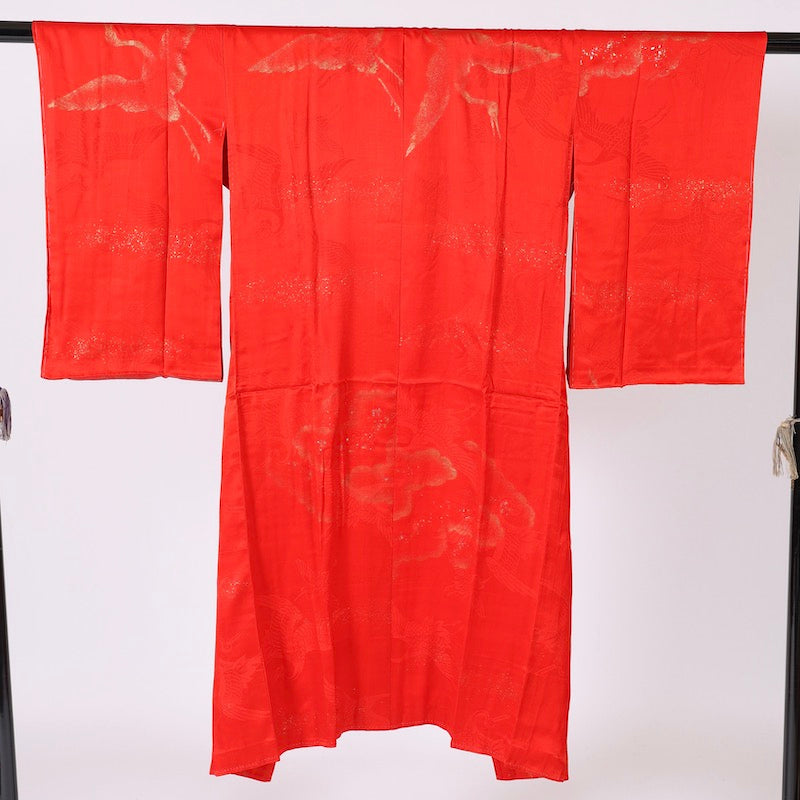 Wear under the kimono undershirt(Nagazyuban)   M-size 100%silk / 1373