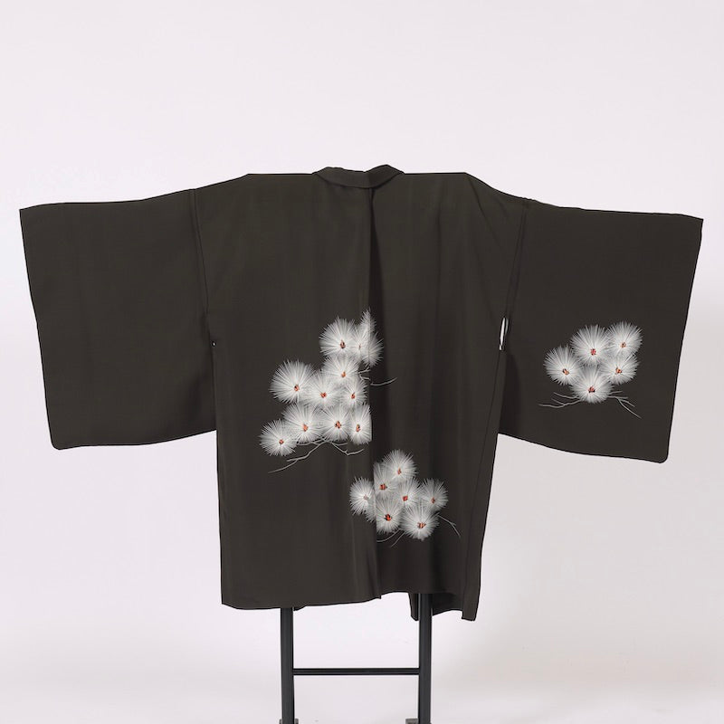 Japanese kimono  Jacket (Haori) M-size 100% silk  / 1379