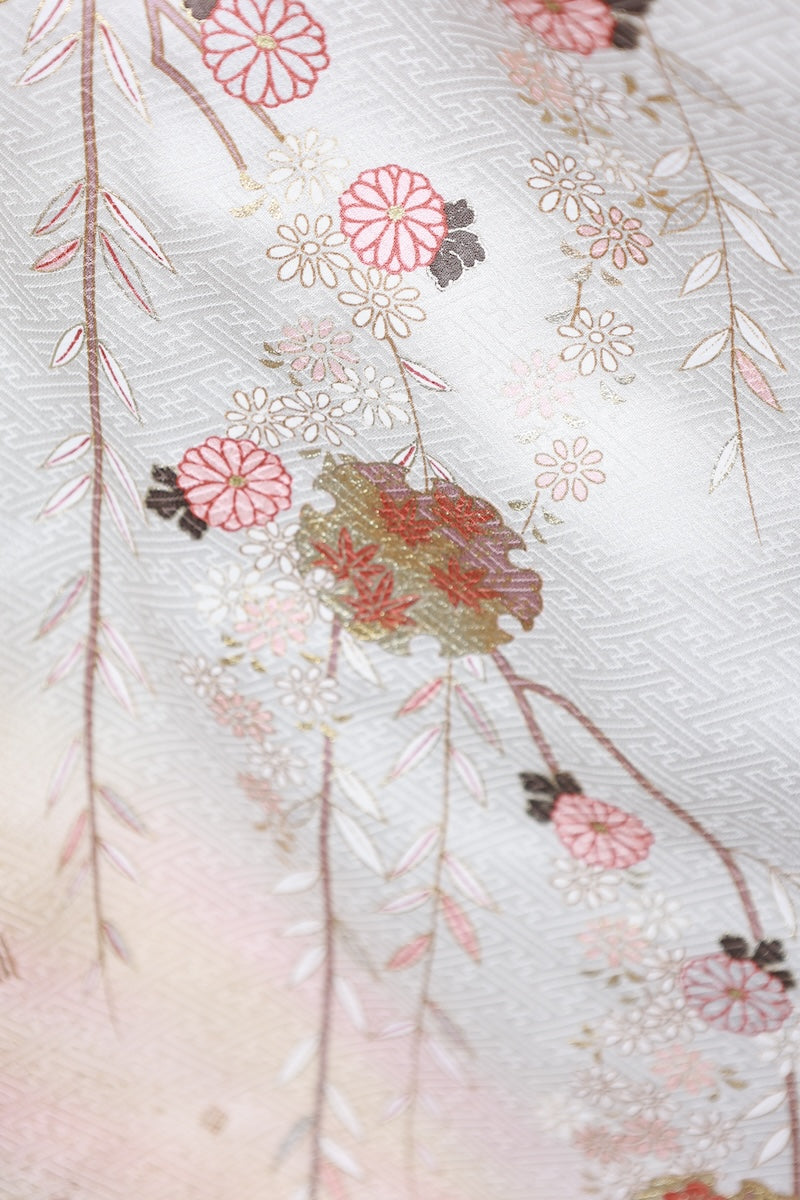 Houmongi kimono Light gray new /R435