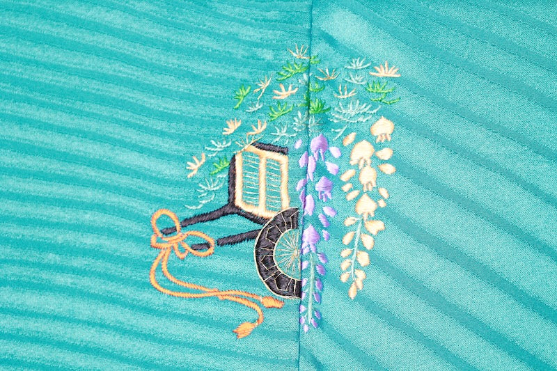 Furisode kimono(long-sleeved kimono) /R457