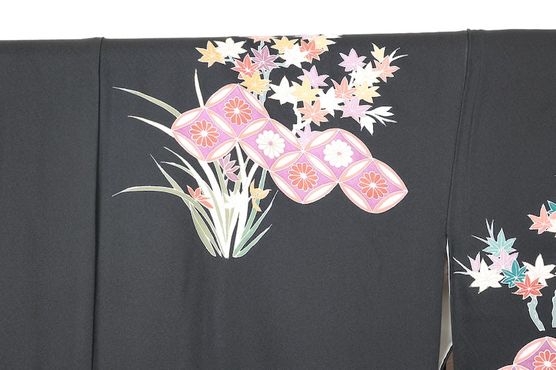 Houmongi kimono Basic black new /R436