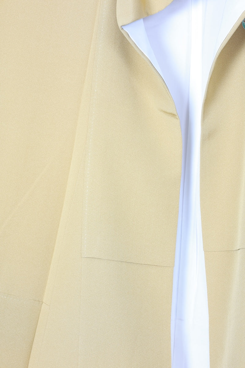 Tsukesage kimono masterd yellow Hand-drawn new /R439