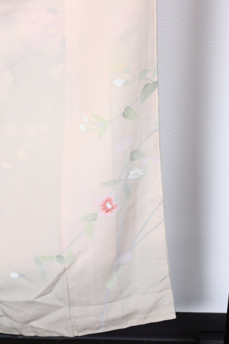 Houmongi kimono Hand-painted Kyo-Yuzen new /R453