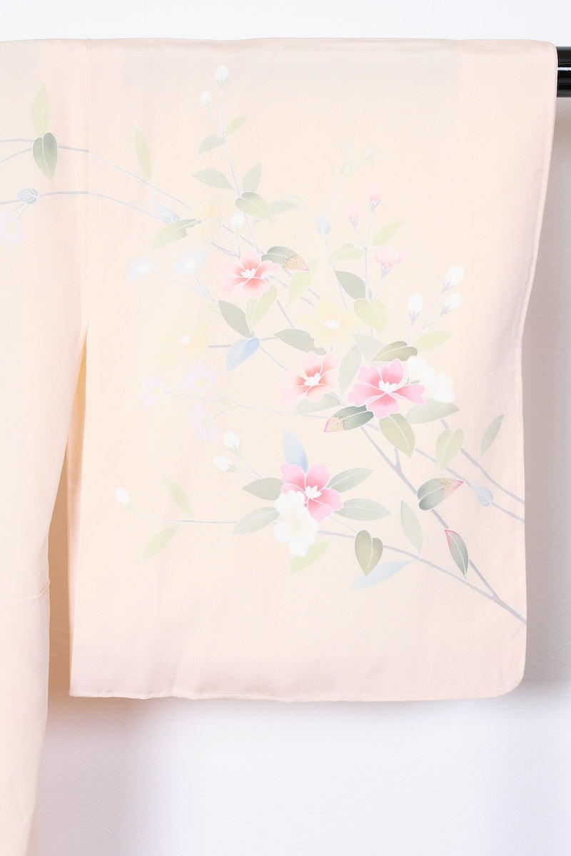Houmongi kimono Hand-painted Kyo-Yuzen new /R453