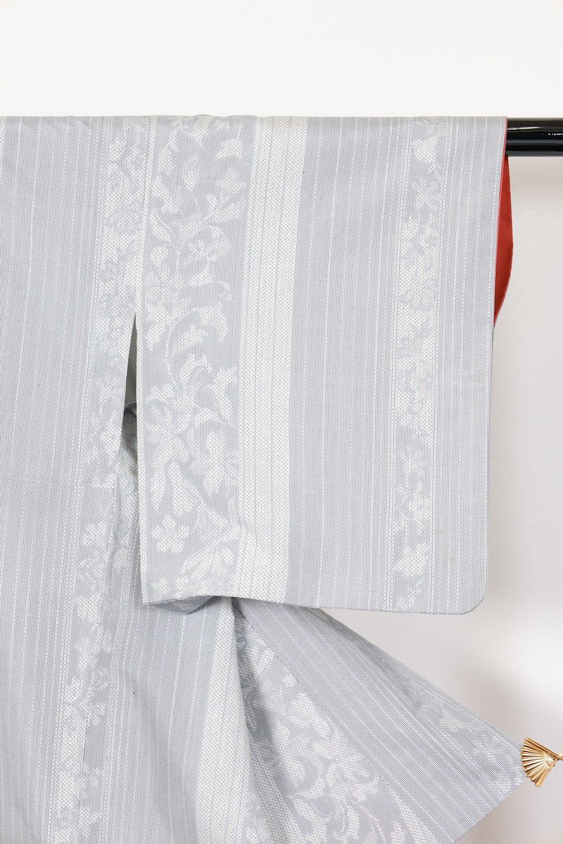 Komon kimono white Pre-owned /R467