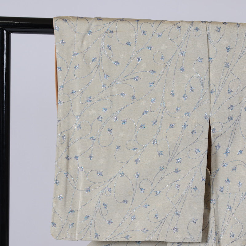 kimono  (Komon) M-size 100% silk  / 1402