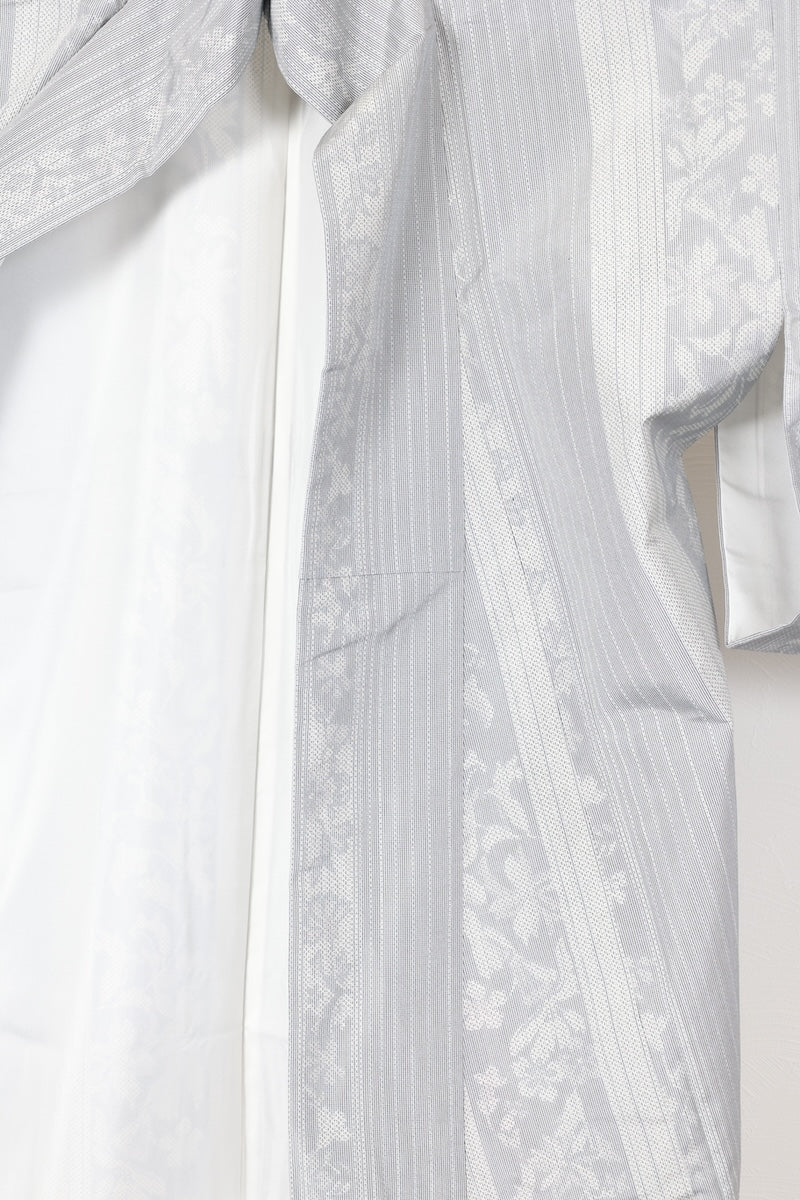 Komon kimono white Pre-owned /R467
