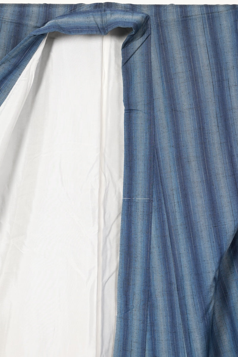 Tsumugi kimono Indigo shade Pre-owned /R481