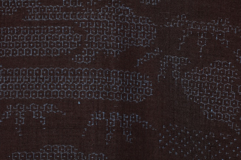 Tsumugi kimono Indigo shade/ R470