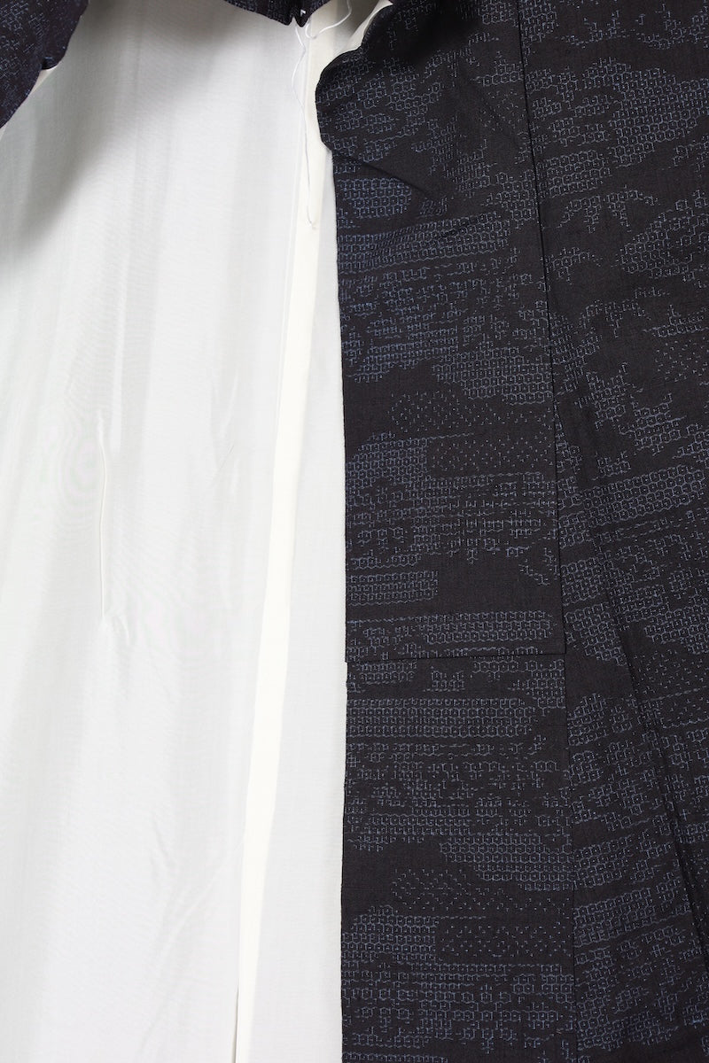 Tsumugi kimono Indigo shade/ R470