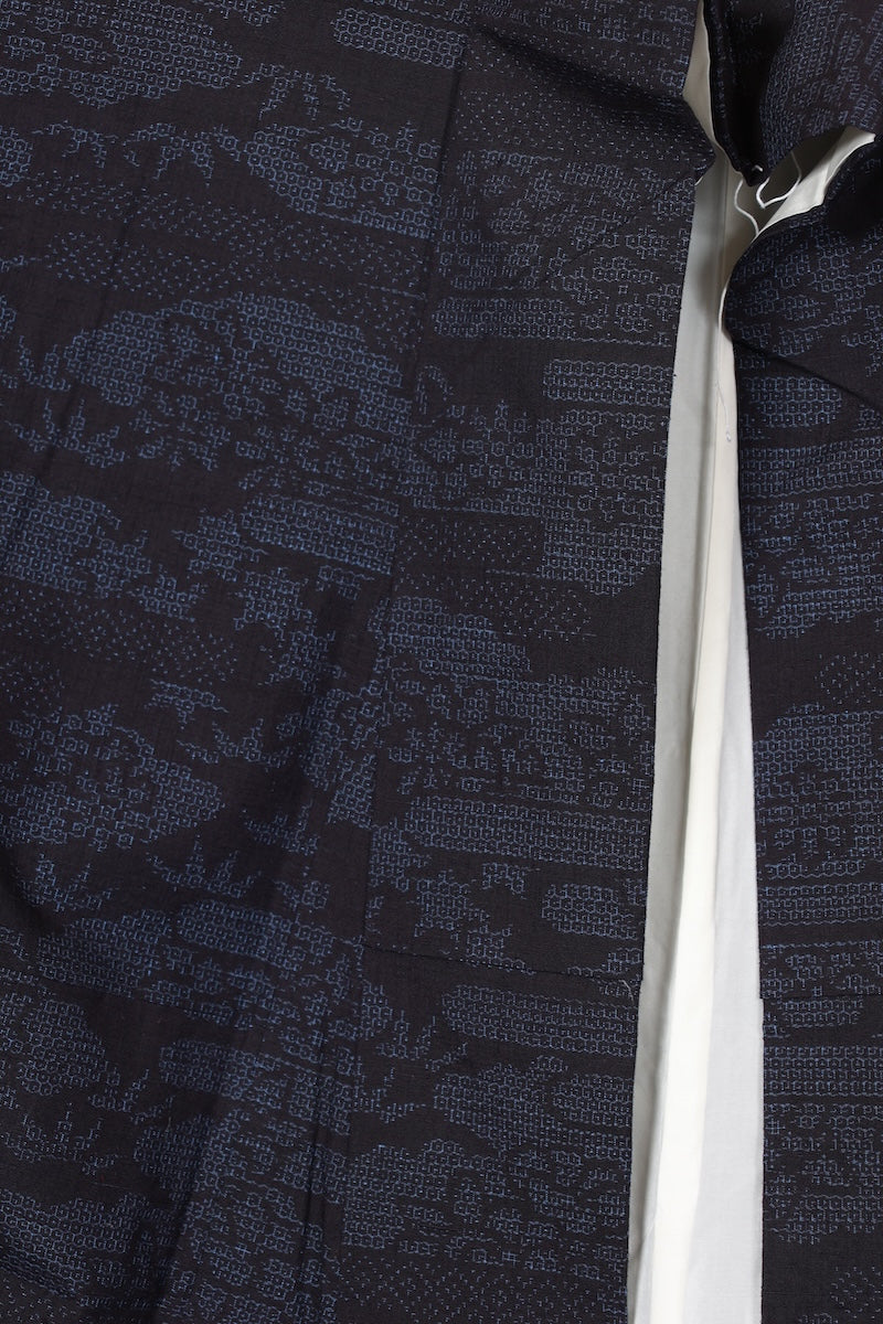 Tsumugi kimono Indigo shade/ R470