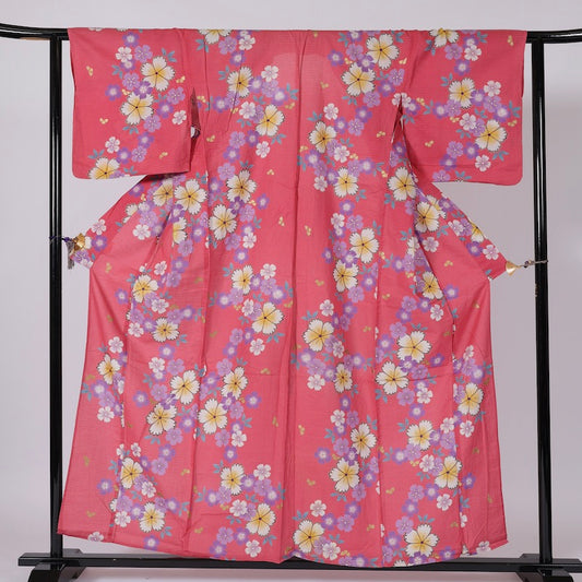 Used Yukata L-size cotton /A16