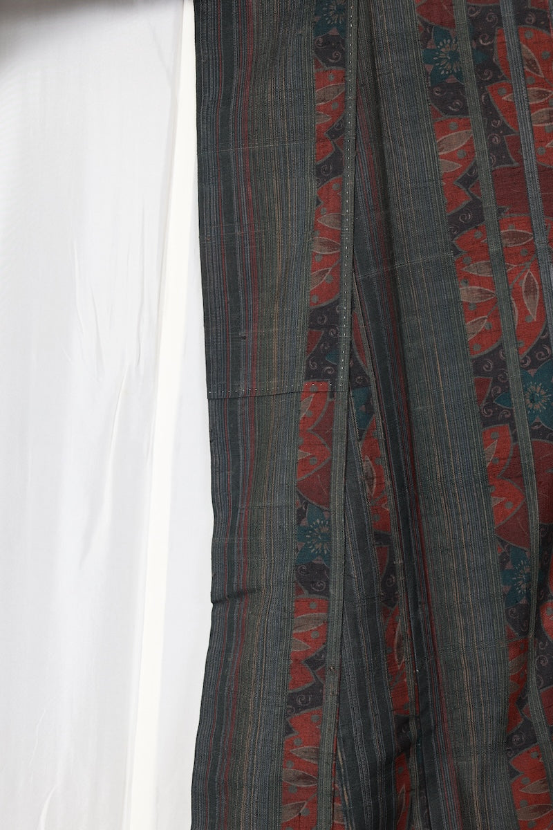 Tsumugi kimono Shades of green /R465