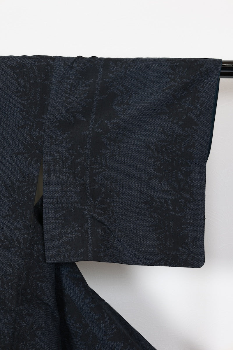 Tsumugi kimono Indigo shade /R463