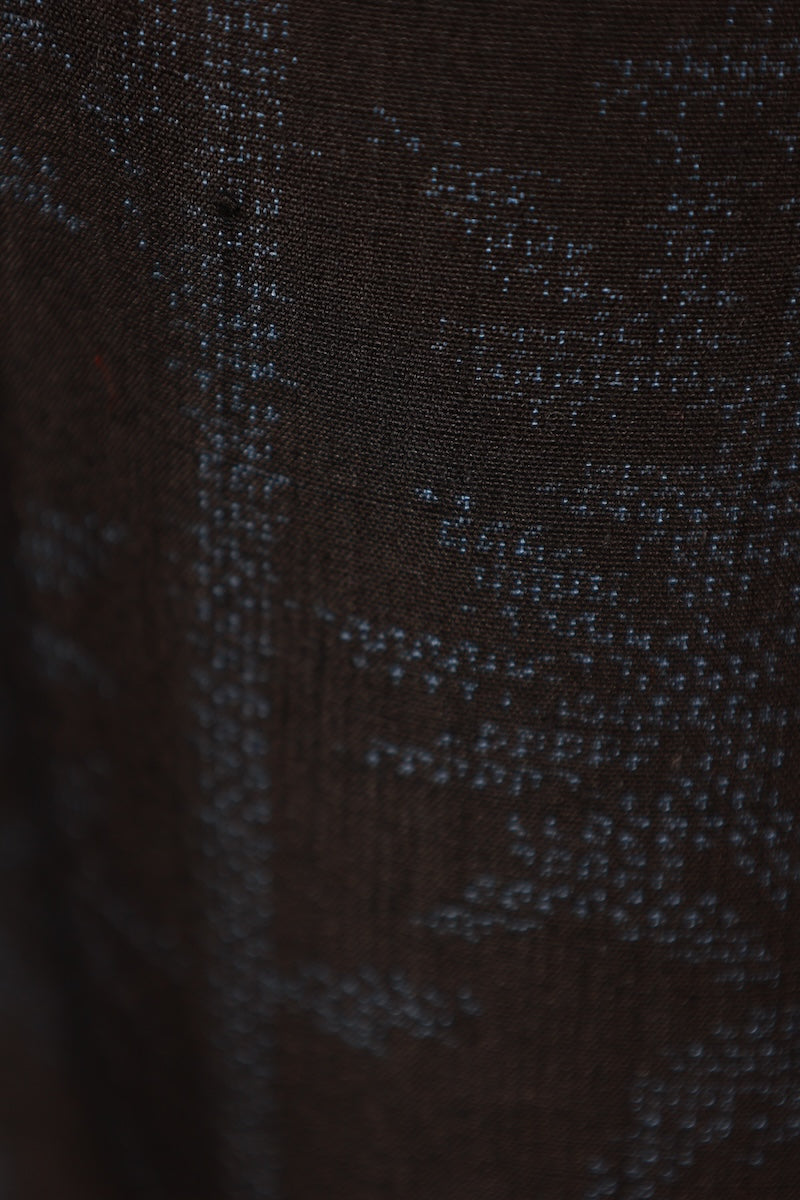 Tsumugi kimono Indigo shade /R463