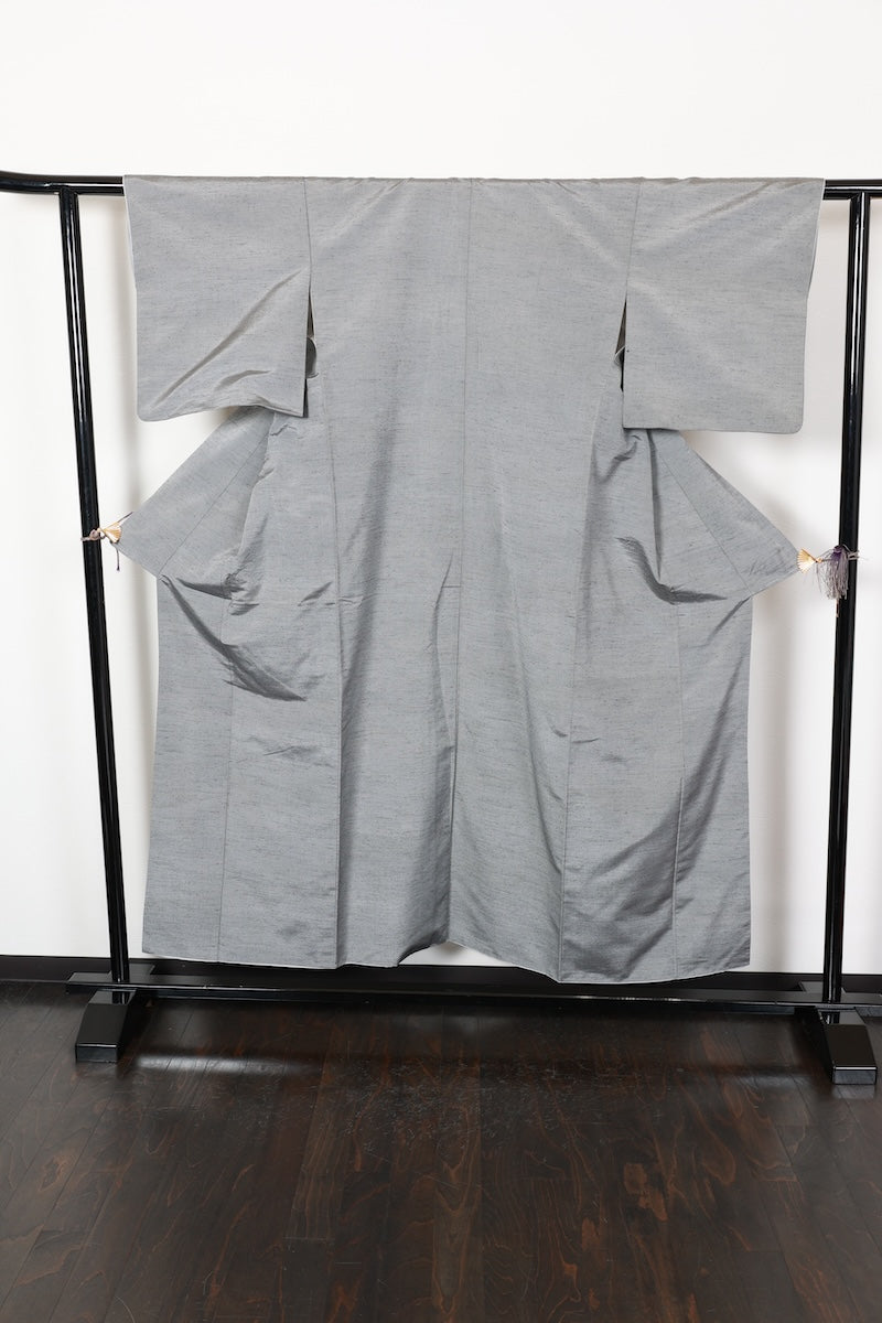 tsumugi kimono grey /R462