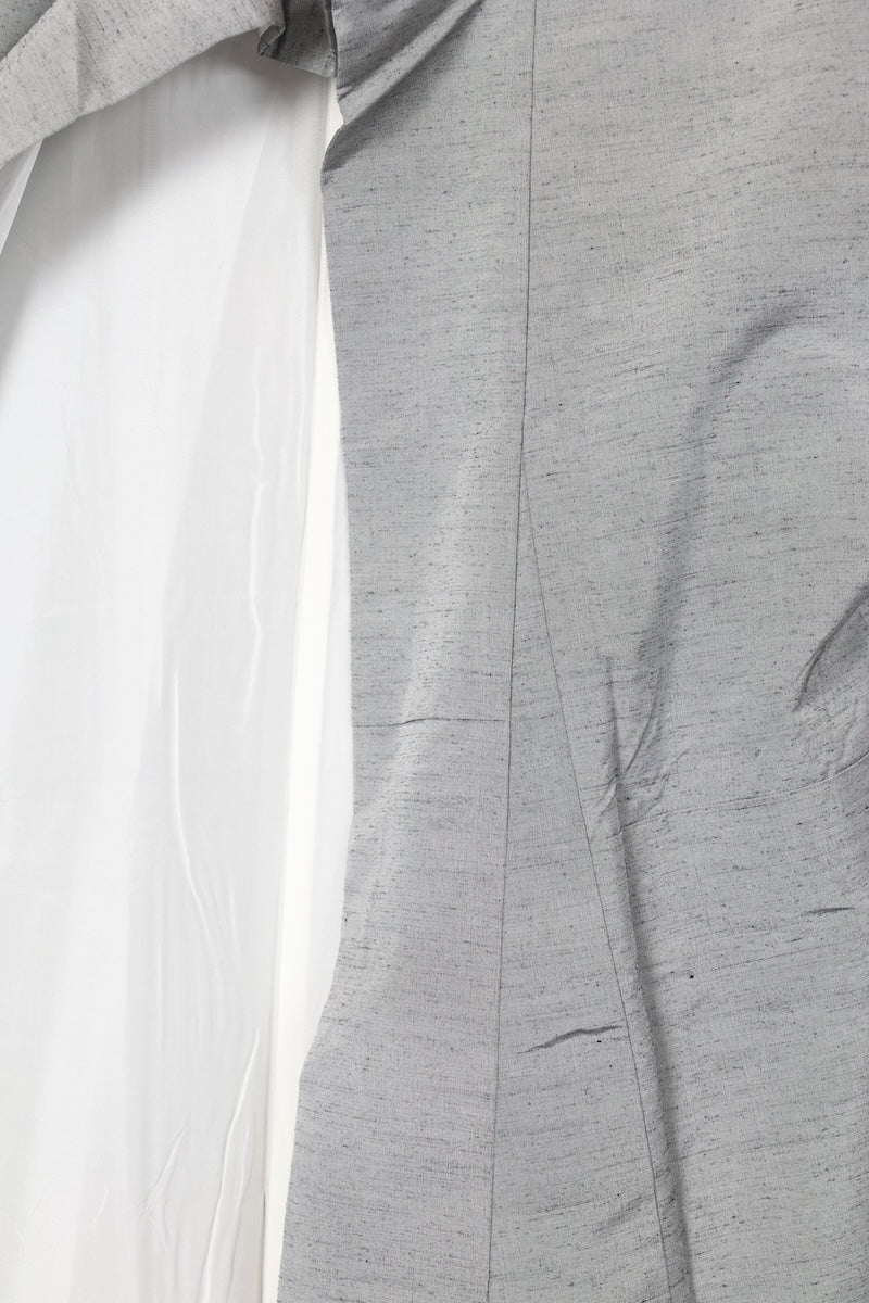 tsumugi kimono grey /R462