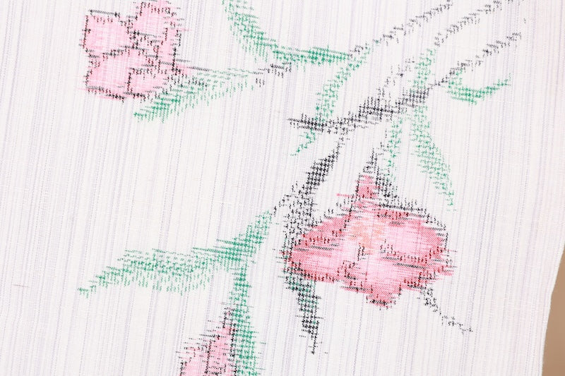 Tsumugi kimono white /R479