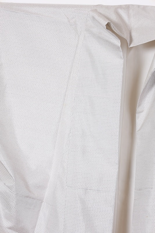 Tsumugi kimono white indigo Pre-owned /R497