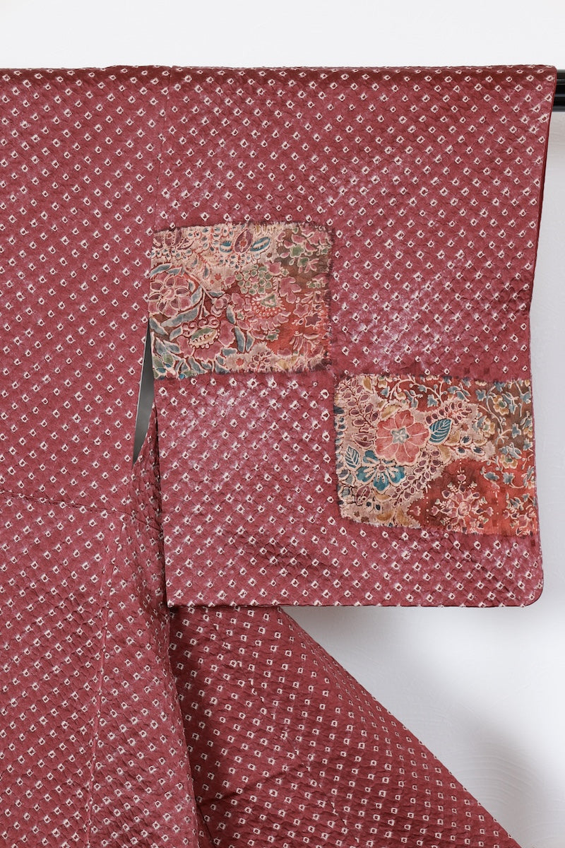 Houmongi kimono purple shikibu color Hand-drawn pre-owned /R508