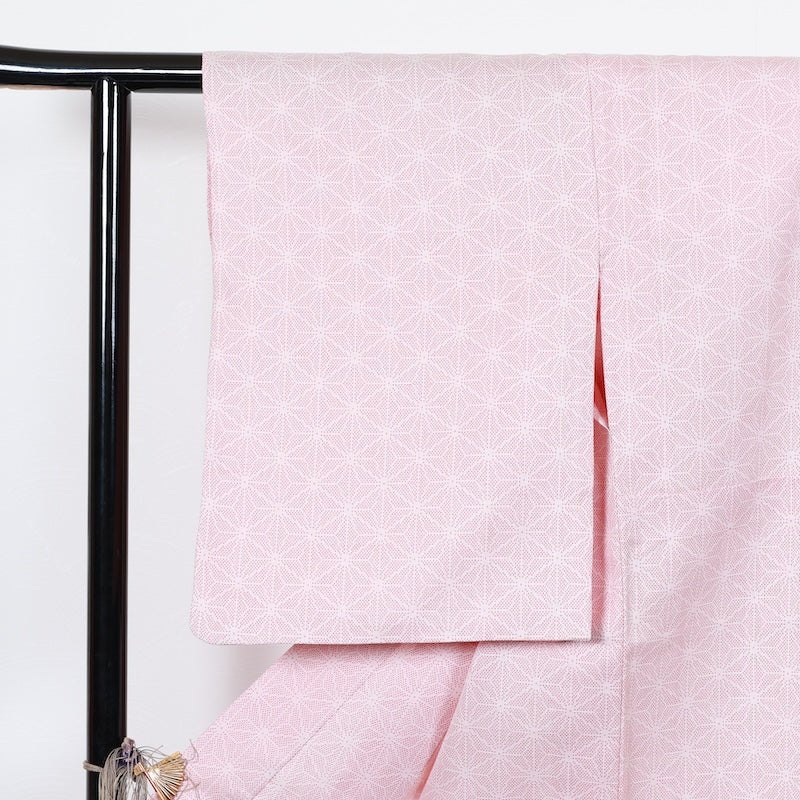 Japanese kimono<komon>-size M silk  silk wool /T17