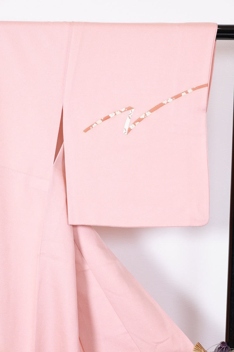 Houmongi kimono Cherry blossom pink pre-owned /R507