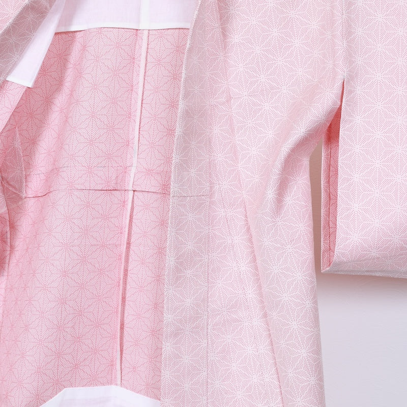 Japanese kimono<komon>-size M silk  silk wool /T17