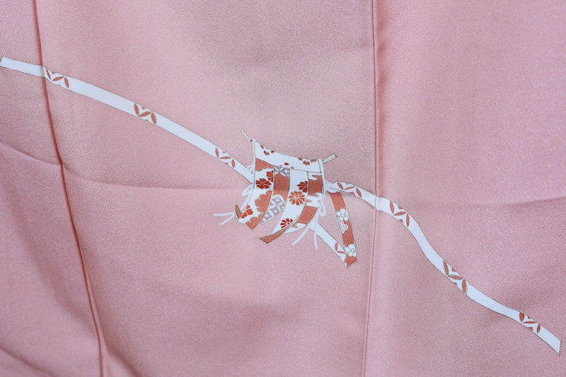 Houmongi kimono Cherry blossom pink pre-owned /R507