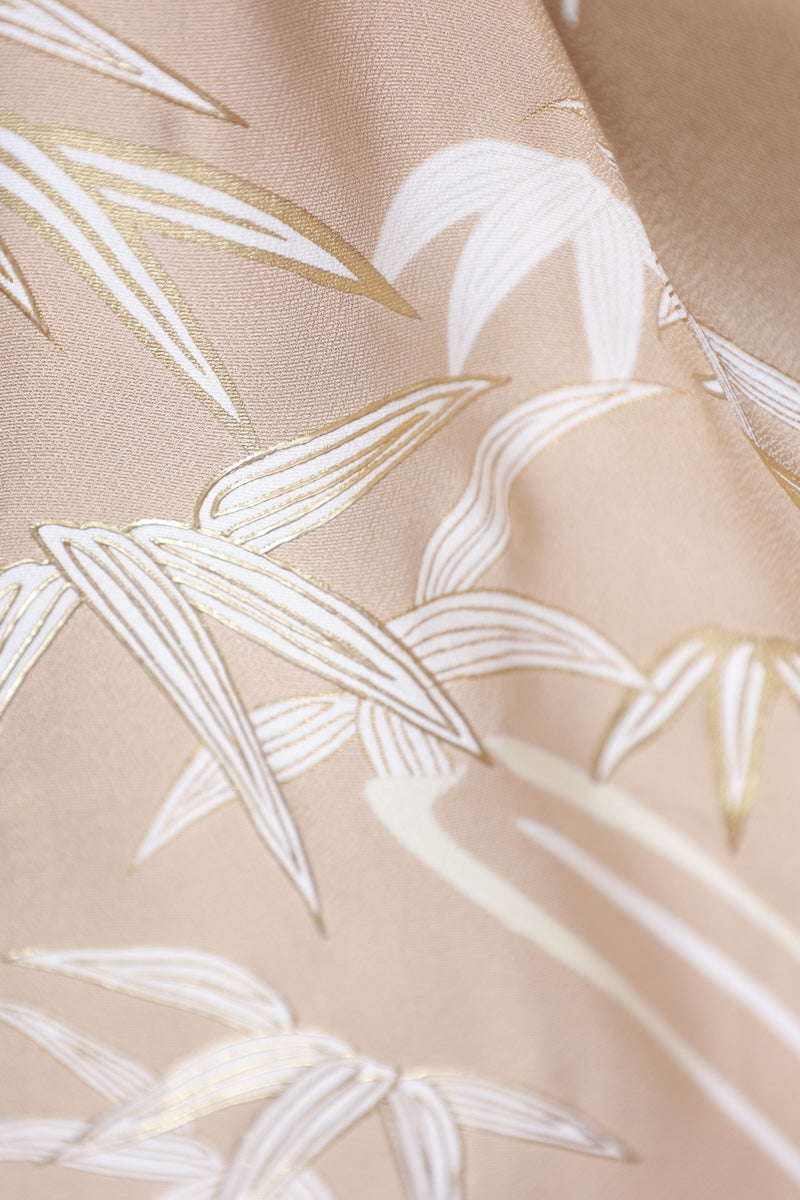 Irotomesode kimono brown gold Pre-owned / R484