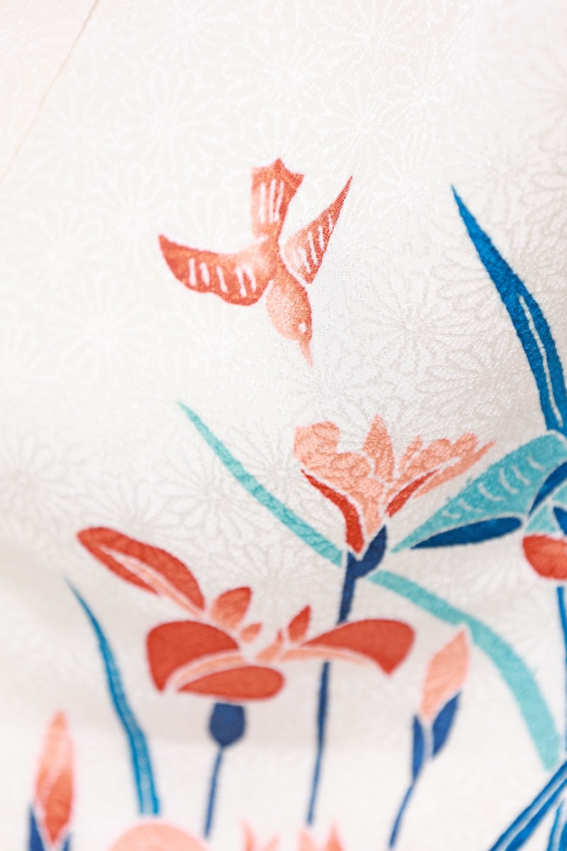 Houmongi kimono Bingata off-white Pre-owned /R500