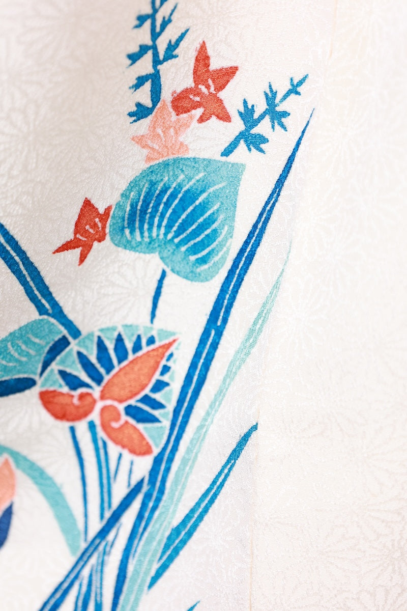 Houmongi kimono Bingata off-white Pre-owned /R500