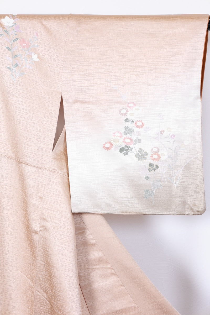 Houmongi kimono beige gold Pre-owned/ R485