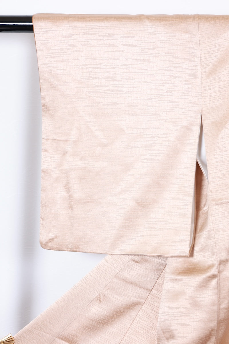Houmongi kimono beige gold Pre-owned/ R485