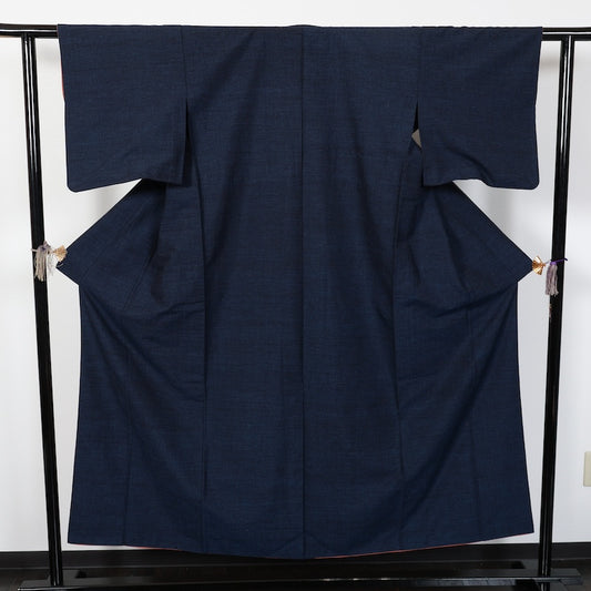 Japanese kimono<tsmugi>-size M silk 100% silk  /T34