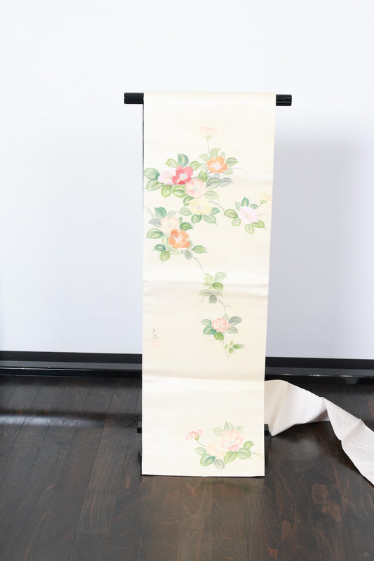 Nagoya-obi sash belt Artist-signed, hand-painted Pre-owned /R492