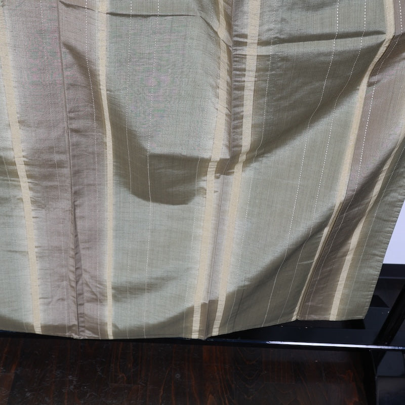 Japanese kimono<tsumugi>-size M silk 100% silk  /T35