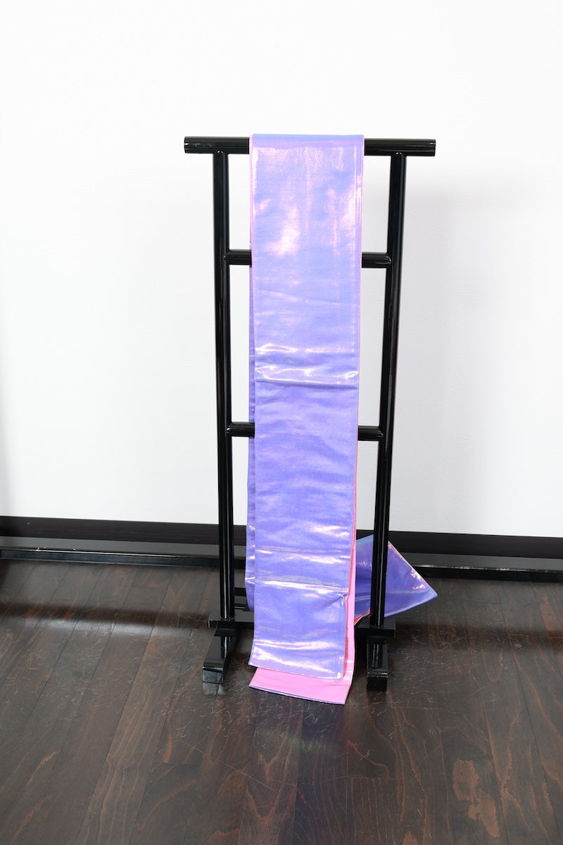 Hanhaba-obi purple pink reversible pre-owned /R530