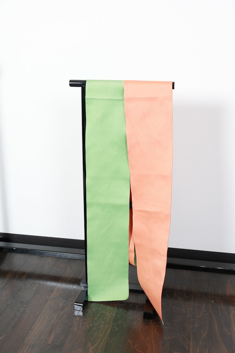 Hakama underbelt green orange reversible pre-owned /R527