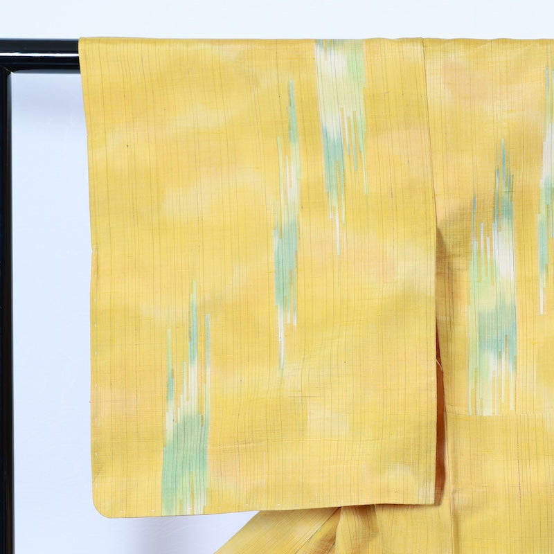 Japanese kimono<tsumugi>-size M silk 100% silk  /T25