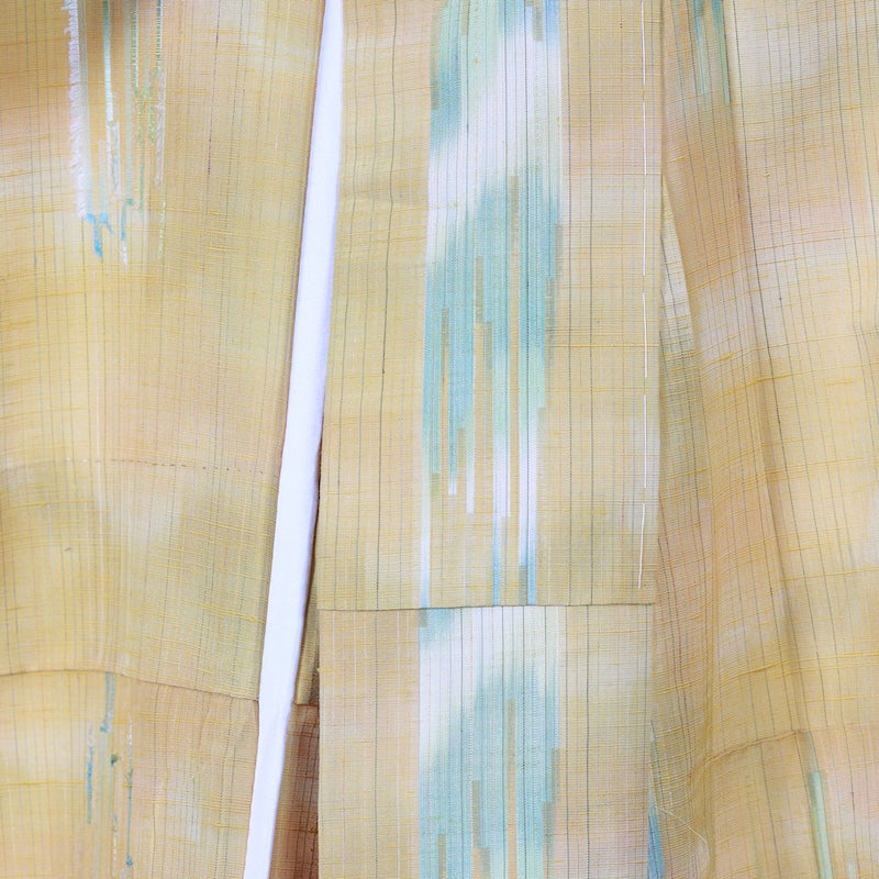 Japanese kimono<tsumugi>-size M silk 100% silk  /T25