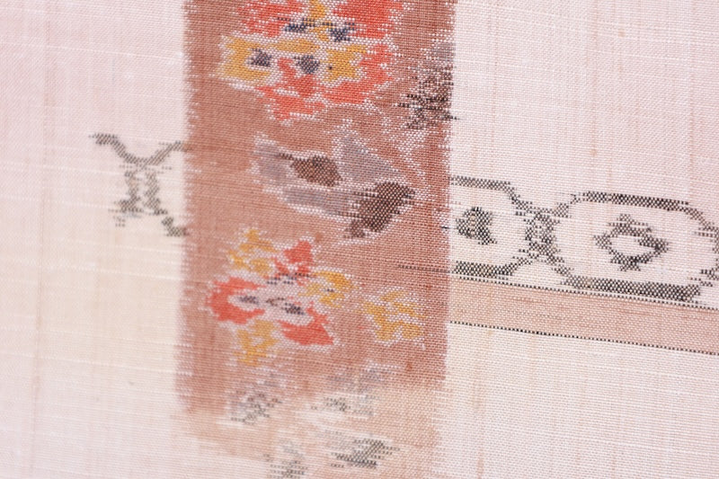 Tsumugi kimono beige pre-owned /R557