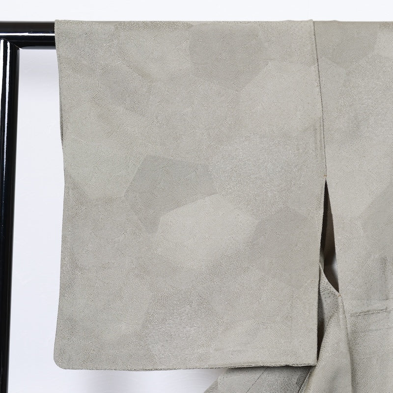 Japanese kimono used <komon>-size M silk 100% silk  /T54
