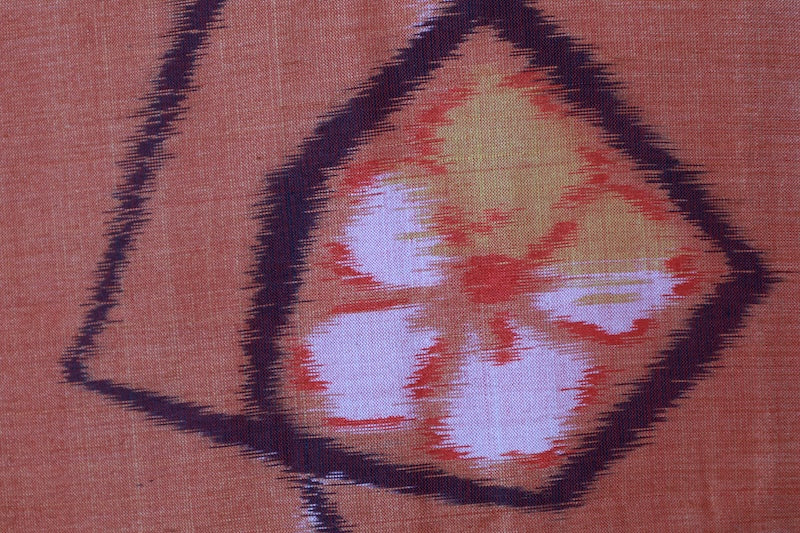 Antique Kimono tsumugi orange /R564