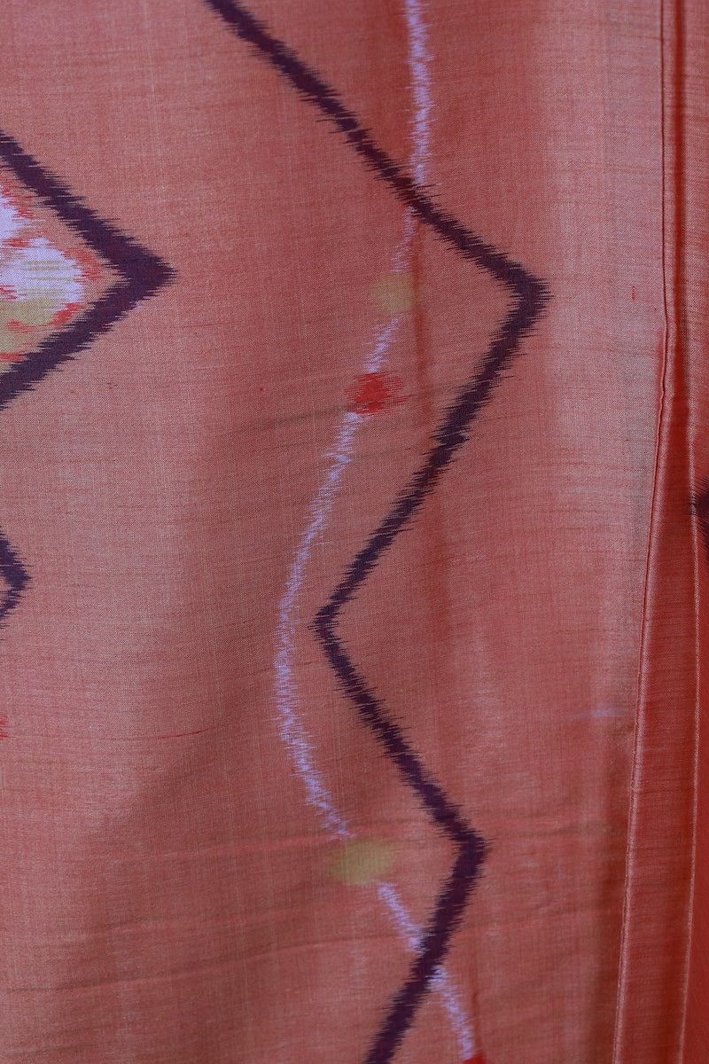 Antique Kimono tsumugi orange /R564