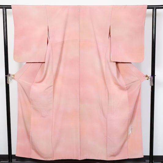Japanese kimono used <iromuji>-size M silk 100% silk  /T74
