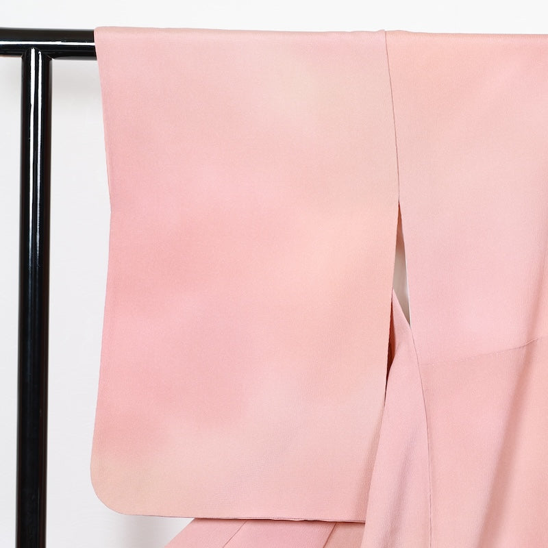 Japanese kimono used <iromuji>-size M silk 100% silk  /T74